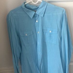 John Varvatos button down long sleeve shirt